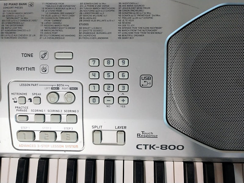 Casio CTK-800 61-Key Keyboard with Stand | Reverb
