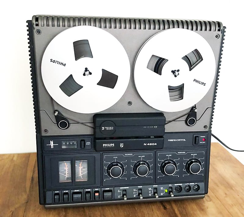Vintage 1977 Philips N4504 Reel to reel tape player/recorder,great item image 1