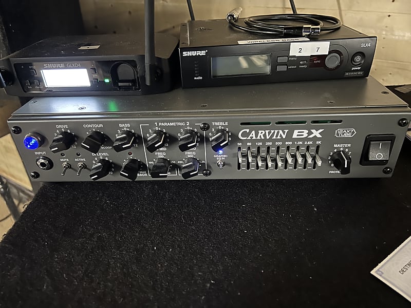 Carvin BX500 Tube Bass Amplifier head 500W Gray Reverb