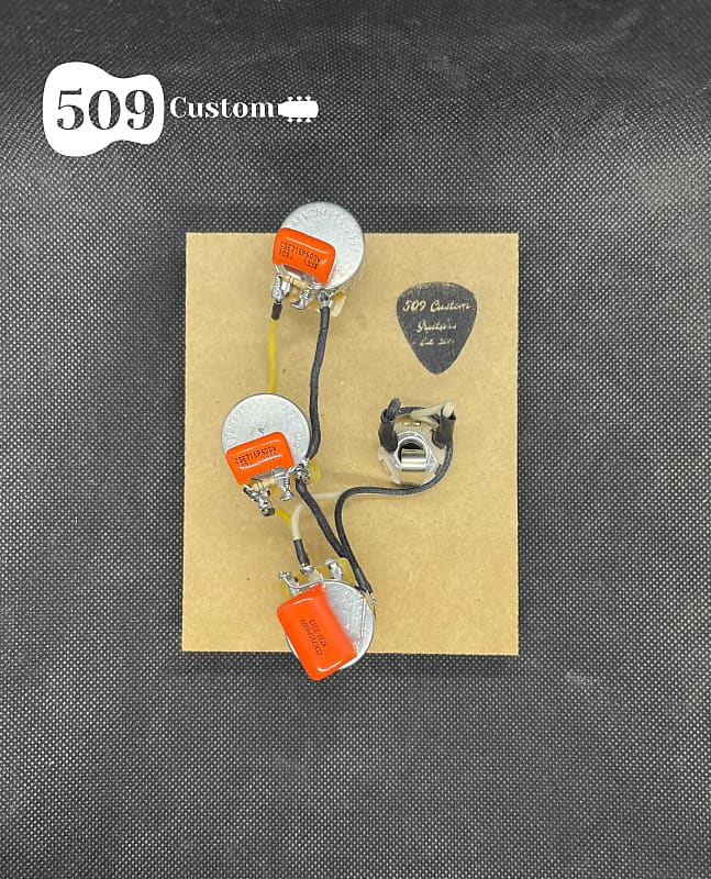 509 Custom PJ Bass Wiring Kit W/ Long Shaft Potentiometers Reverb