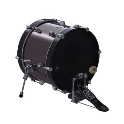 Roland 18" Bass Drum (black chrome) image 1