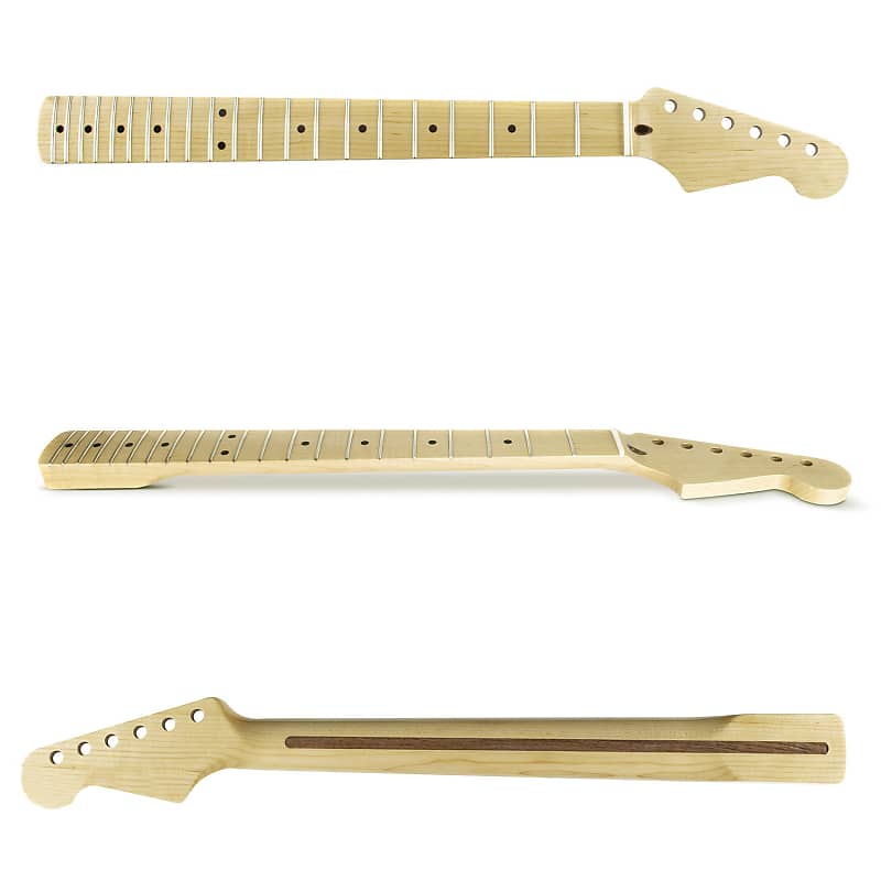 Stratocaster Compatible Guitar Neck - Natural Gloss | Reverb