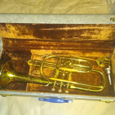 Beltone 91 Cornet.  Germany, Brass with case mouthpiece, Good Playing Condition for sale
