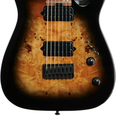 Jackson HT7P Pro Misha Mansoor Electric Guitar, 7-String, Black Burst image 3