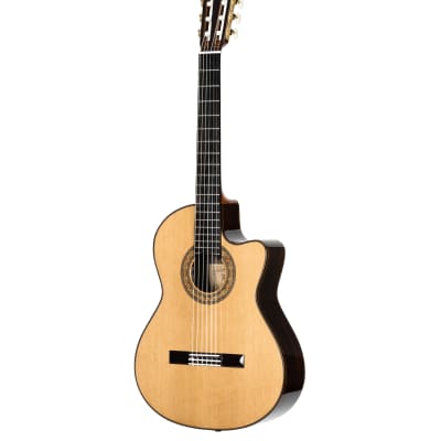 Alvarez Yairi CYM75CE Masterworks Classical Guitar With LR Bagg VTC Element Pickup Hardshell Case in image 3
