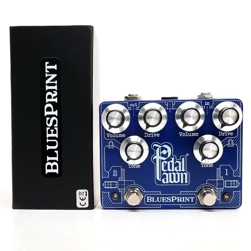 used Pedal Pawn Blues Print, Excellent Condition with Box