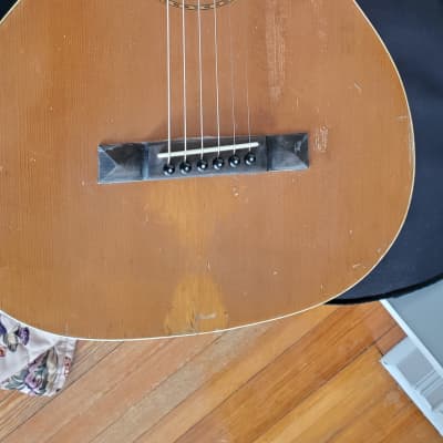 F.H Griffith  Parlor Guitar Circa early 1900s Oak image 13