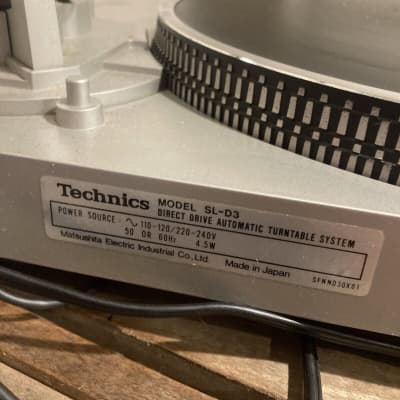 Vintage Technics SL-D3 Direct Drive Automatic Turntable For Parts/Repair image 3