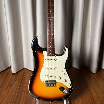 Fender Custom Shop Masterbuilt Dale Wilson 58 Stratocaster Hardtail Relic 2011 3-Tone Sunburst for sale
