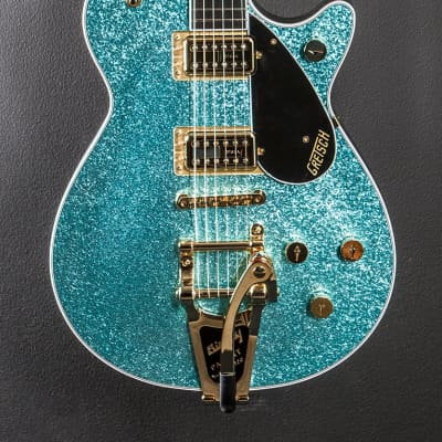 Gretsch G6229TG Limited Edition Players Edition Sparkle Jet BT w/Bigsby - Ocean Turquoise Sparkle image 2