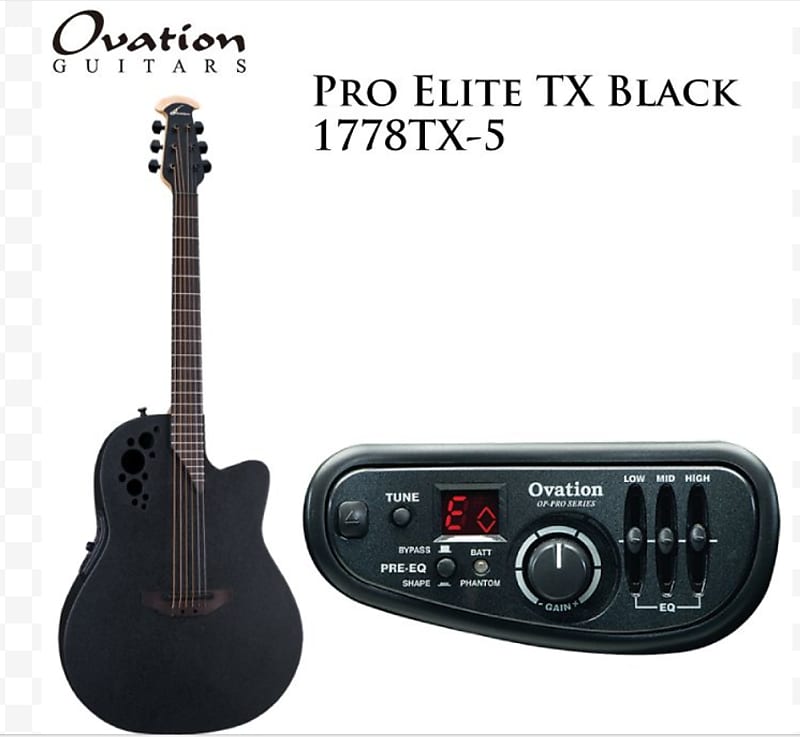 Ovation 1778TX-5 Pro Series Elite TX Mid Depth Cutaway Maple Neck 6-String Acoustic-Electric Guitar image 1