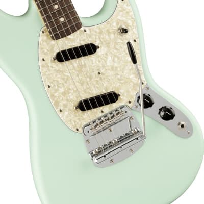 Fender American Performer Mustang Electric Guitar Rosewood FB, Satin Sonic Blue image 8