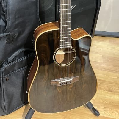Teton STS000ZISCE Dreadnought Acoustic Electric Guitar With Heavy Padded Gig Bag image 1