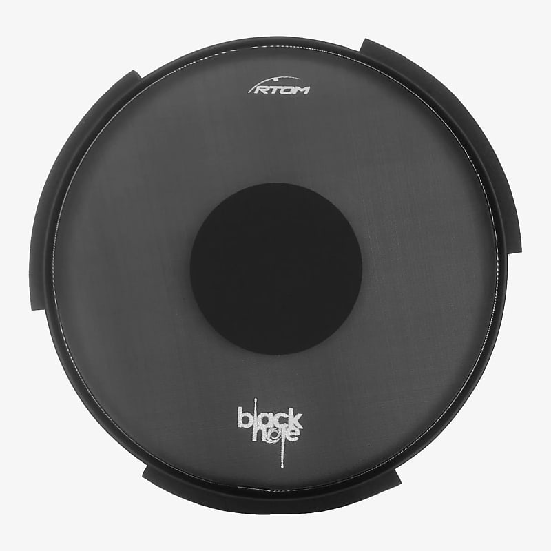 RTOM - BLKHOL20V2 - 20" Bass Drum Black Hole Practice Pad, Slide-In, Tuneable Mesh Head image 1