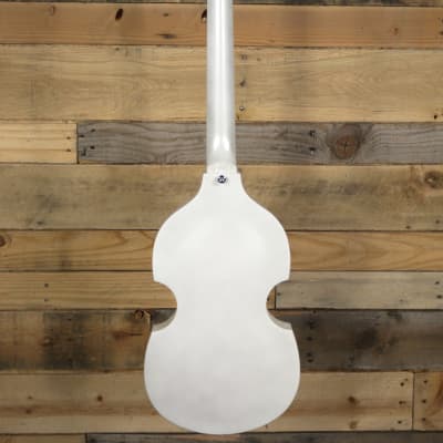 Hofner HI-459-PE Pro Ignition Violin Guitar Pearl White image 5