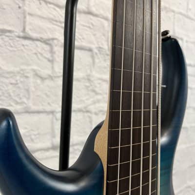 Sire Marcus Miller M7 Left-Handed 5-String Electric Bass - Transparent Blue w/ Gig Bag image 4