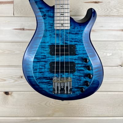 PRS Paul Reed Smith Gary Grainger 4 String Flame Maple Top Cobalt Blue NEW! #4499 image 4