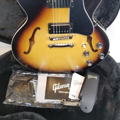 Gibson ES-335 Semi-Hollow Electric Guitar, Satin Vintage Burst, w/HSC 2024 image 3