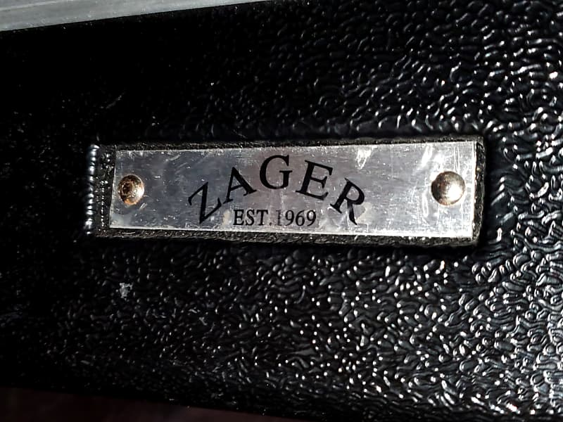 Zager 3/4 SIZE ACOUSTIC GUITAR CASE, USED 2000-teens - black gloss, 36" X 13" X 10", & STANDARD DEPTH image 1