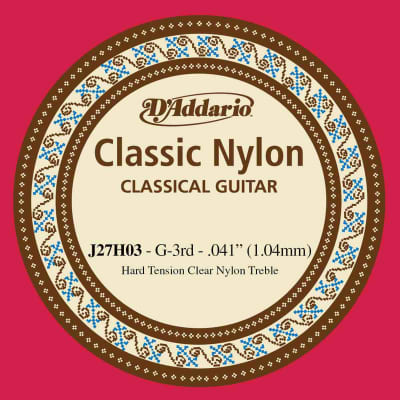Corde au détail pour guitare classique D'Addario sol 041 Tirant fort - J27H03 for sale