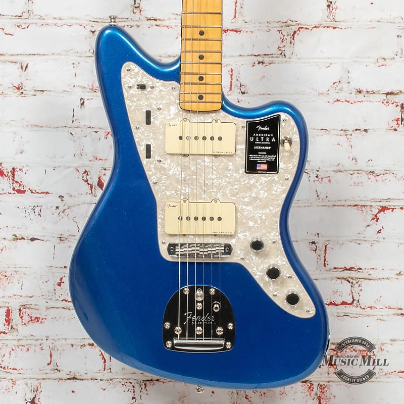 Fender American Ultra Jazzmaster Electric Guitar Cobra Blue image 1