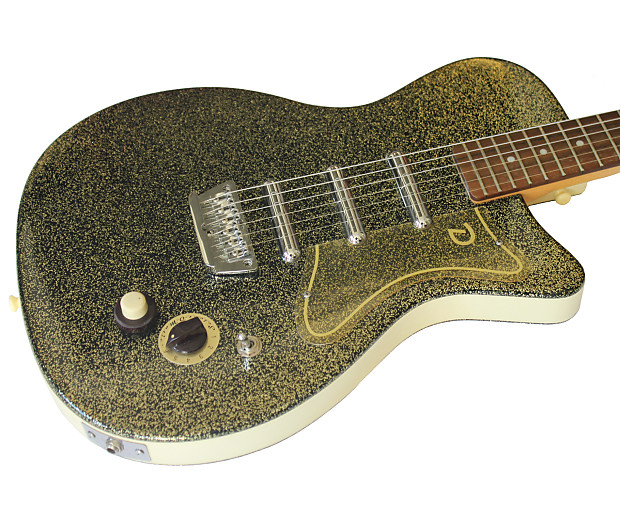 Danelectro 56-U3 Reissue Gold Sparkle Electric Guitar