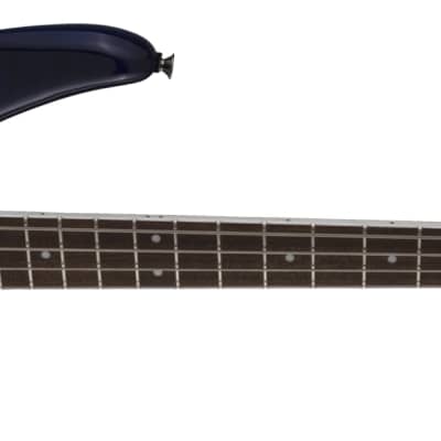 Jackson JS Series Spectra Bass JS3Q, Laurel Fingerboard, Amber Blue Burst image 4