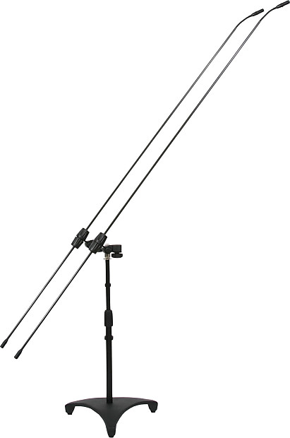 Galaxy Audio CBM-362D Dual Carbon Boom Microphones with 62" Stand image 1