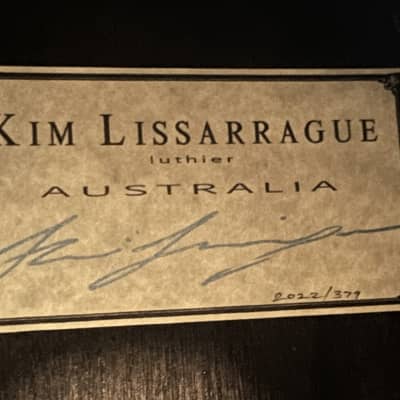 Kim Lissarrague 2022 Lattice Braced Cedar (with video!) Concert Guitar 2022 image 5