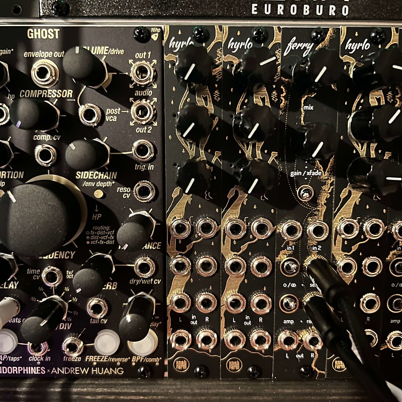 Knob Farm Hyrlo Eurorack Stereo Mixer Send Return Module Reverb