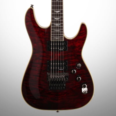Schecter Omen Extreme 6 FR Electric Guitar with Floyd Rose, Black Cherry image 1
