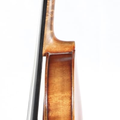 Restored 4/4 Violin, German Made Stradivari Model, Stamped Conservatory Violin image 5