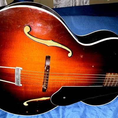 Epiphone Zenith 1952-53 Hollow Body Guitar Sunburst with Hard Shell Case - Sunburst image 4
