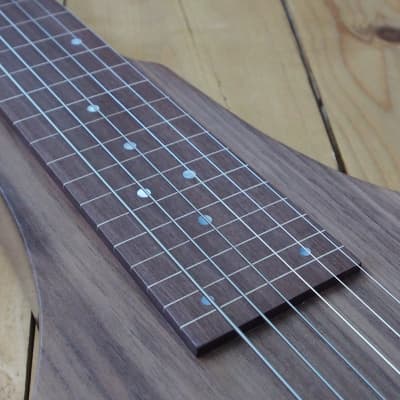 Woodsville Chicago 51 Lap Steel - Walnut, with Padded Gig Bag image 6
