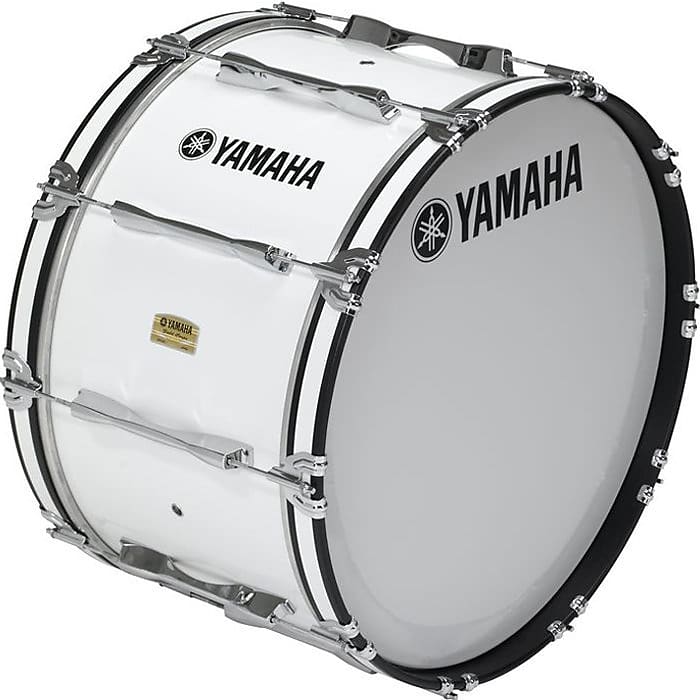 Yamaha MB8314 Marching Bass Drum - White image 1