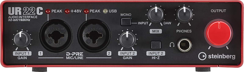 Steinberg UR22C USB Audio Interface - Red | Reverb