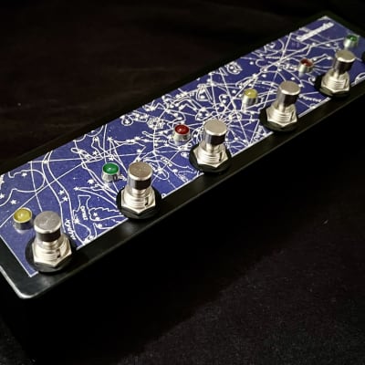 Saturnworks 6 - Looper Multi True Bypass Black Loop Pedal with Soft Click Switches + Switchcraft Jacks - Handcrafted in California