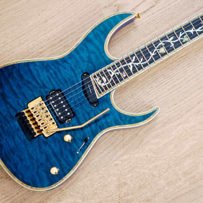 2011 ESP Edwards E-CY-165CTM Neck Through Electric Guitar Aqua Blue Quilt  Top Near Mint w/ Hangtags | Reverb