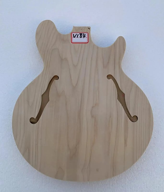 Unfinished 4 String Semi Hollow Jazz Bass Body Reverb