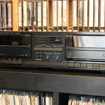 Kenwood KX-58W Dual Cassette Deck 1980s - Black | Reverb