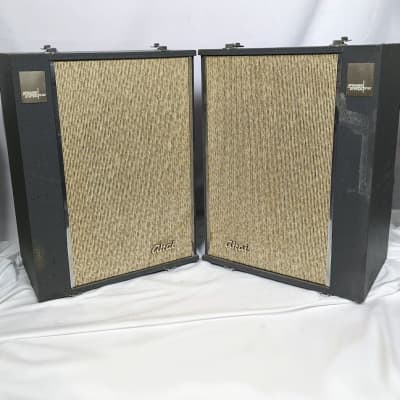 Vintage Akai SS-100 Speakers, 1960s Alnico 2 Way Speakers, 10" Woofer, Efficient, Made in Japan image 1
