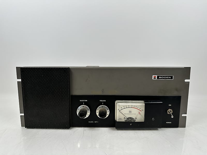 Bogen MP-1 Vintage Rare Amplifier w. Speaker &amp; VU  			
