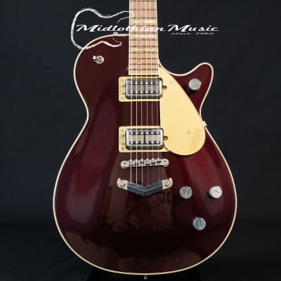 Gretsch G6228 Players Edition Jet BT w/V-Stoptail + Case - Dark Cherry Metallic Gloss Finish image 2