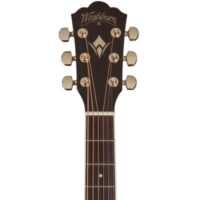 Washburn HJ40SCE Heritage Series Jumbo Style Cutaway Spruce Top 6-String Acoustic-Electric Guitar image 10