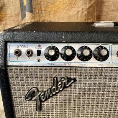 1974 Fender Twin Reverb 2x12" Guitar Tube Amplifier - Silverface w/ Black Panel Mod image 8