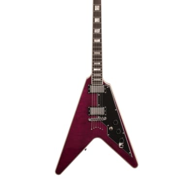 Schecter V1 Custom Electric Guitar Trans Purple image 2