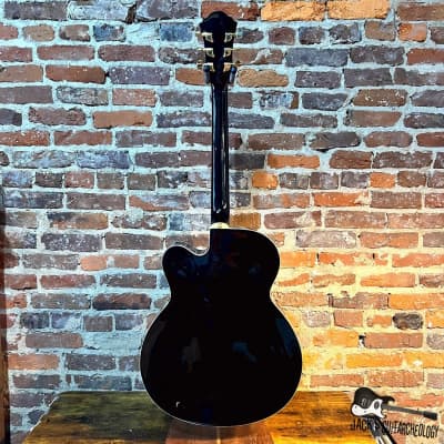 Oscar Schmidt OE-40 Archtop Hollowbody Electric Guitar (2000s - Black) image 9