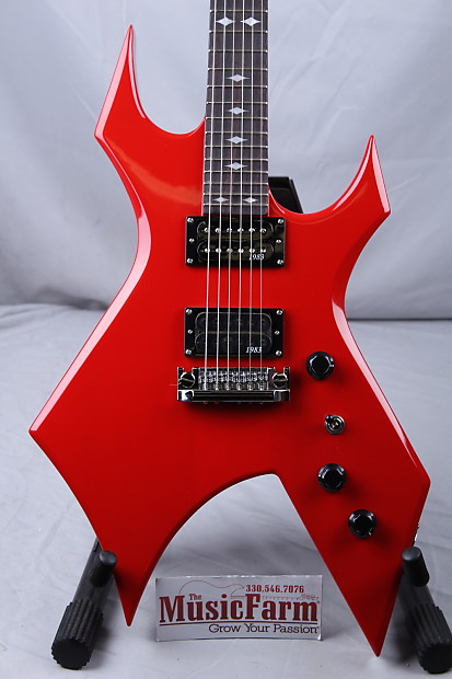 BC Rich NJ Retro Warlock Electric Guitar Ferrari Red NJRWGQFR | Reverb