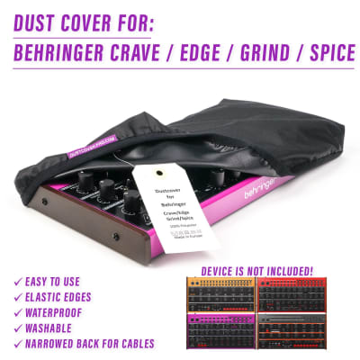 DUST COVER for Behringer Crave / Edge / Grind / Spice (for travel and storage)