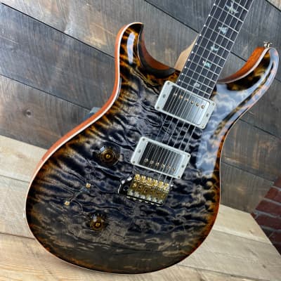 PRS Custom 24 Lefty Wood Library Quilted Maple 10 Top Torrefied Maple Neck Brazilian FB - Burnt Maple Leaf 356131 image 4